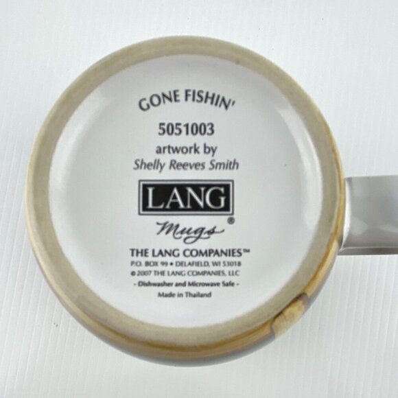 Lang I Love My Grandpa Mug Gone Fishin Series 20 oz Ceramic Coffee Cup Fishing - Picture 6 of 8